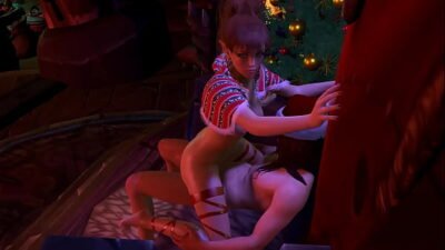 Anal on Santa’s Lap