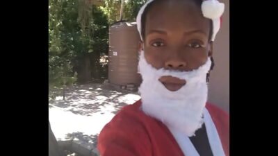 Black Ebony Merry :Xmas to you all! video message