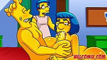 Fucking the hot MILF in the kitchen – Simpsons Porn Comics