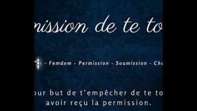 Permission de te toucher – French audio JOI edging