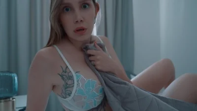 Why Step Mom Wakes with Step Son’s Cock in Hand Post-Fight? Will She Gets Face Cum in Share Bed?